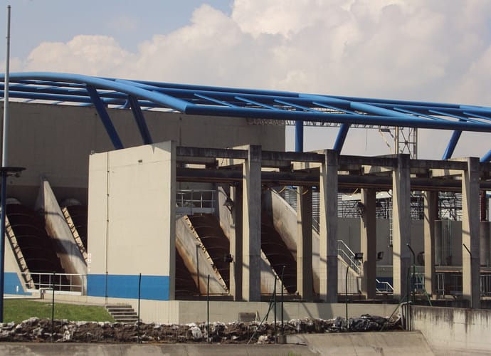 La PTAR El Salitre y el Río Bogotá La PTAR El Salitre y el Río Bogotá