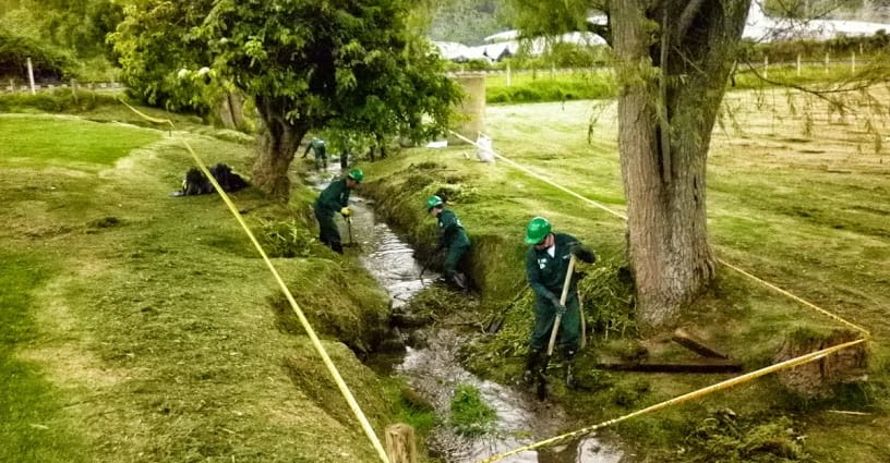 La Quebrada Aguas Calientes regresa al Humedal Torca La Quebrada Aguas Calientes regresa al Humedal Torca